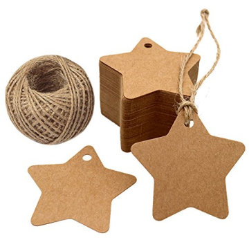 Promotional Star Shape Paper Gift Tags